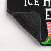 Ice Hockey Elf Matching Family Group - Kerstmis Muismat (Hoek)