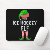Ice Hockey Elf Matching Family Group - Kerstmis Muismat (Met muis)