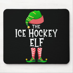 Ice Hockey Elf Matching Family Group - Kerstmis Muismat
