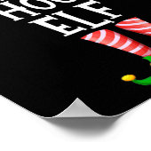 Ice Hockey Elf Matching Family Group - Kerstmis Poster (Hoek)