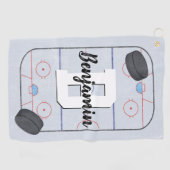 Ice Hockey Fans Golfhanddoek (Horizontaal)