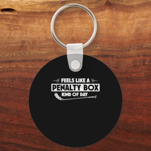 Ice Hockey Feels Like A Penalty Box Kind Of Day Fu Sleutelhanger (Voorkant)