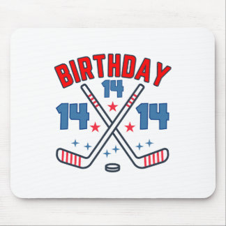 Ice Hockey Fourteen Birthday Boy 14th Party Boys A Muismat