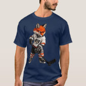 Ice Hockey Fox T-shirt (Voorkant)