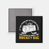 Ice Hockey Fun Hockey Bag design Magneet (Voorkant / Achterkant)