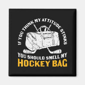 Ice Hockey Fun Hockey Bag design Magneet (Voorkant)