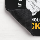 Ice Hockey Fun Hockey Bag design Muismat (Hoek)