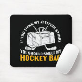Ice Hockey Fun Hockey Bag design Muismat (Met muis)