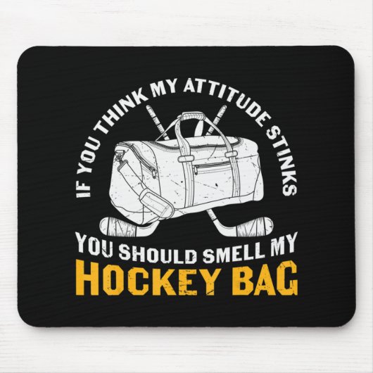 Ice Hockey Fun Hockey Bag design Muismat (Voorkant)