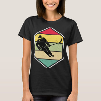 Ice Hockey Funny Ice Hockey Frisbee Lover Retro Vi T-shirt