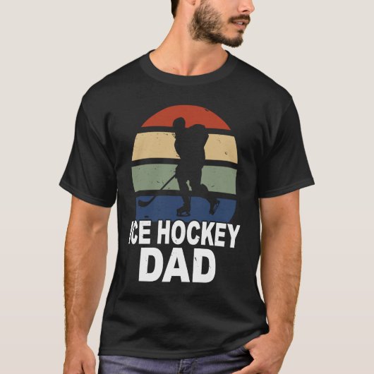 Ice hockey game dad daddy ice hockey player t-shirt (Voorkant)