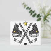 . Ice Hockey Gear Briefkaart (Staand voorkant)