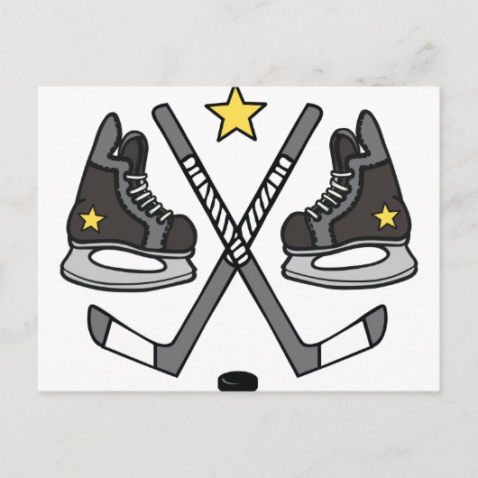 . Ice Hockey Gear Briefkaart (Voorkant)