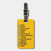 Ice Hockey Gear Checklist Bagagelabel (Voorkant verticaal)