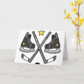 . Ice Hockey Gear Kaart (Gele Bloem)