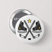 . Ice Hockey Gear Ronde Button 5,7 Cm (Voorkant /achterkant)
