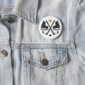 . Ice Hockey Gear Ronde Button 5,7 Cm (In situ)