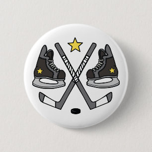 . Ice Hockey Gear Ronde Button 5,7 Cm