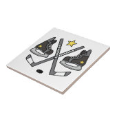 . Ice Hockey Gear Tegeltje (Zijkant)