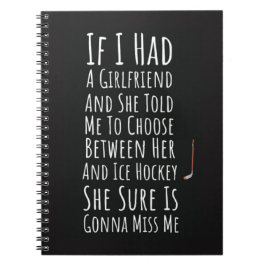 Ice Hockey Gift Ideas Keepsake Sports Team Player Notitieboek