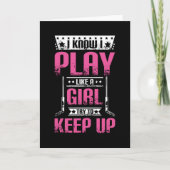 Ice Hockey Girl Kaart (Voorkant)