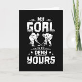 Ice Hockey Goal Kaart (Voorkant)