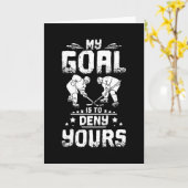 Ice Hockey Goal Kaart (Gele Bloem)