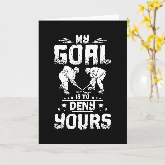 Ice Hockey Goal Kaart (Gele Bloem)