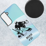 Ice Hockey Goal Keeper Handtekening Samsung Galaxy Hoesje<br><div class="desc">Deze ijshockey-telefooncel-draagtas is perfect voor je atleet op de middelbare school of op de universiteit! Geef de speler een persoonlijk tintje met de naam en het nummer van je gewenste speler en geef hem als een uniek en gedenkwaardig geschenk.</div>