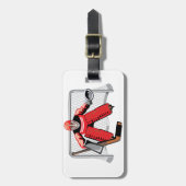 Ice Hockey Goalie Bagagelabels (Voorkant verticaal)