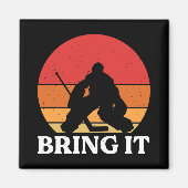 Ice Hockey Goalie brengt hem mee Magneet (Voorkant)