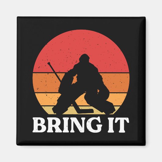 Ice Hockey Goalie brengt hem mee Magneet (Voorkant)