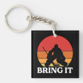 Ice Hockey Goalie brengt hem mee Sleutelhanger (voorkant)