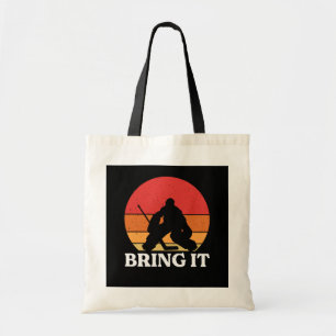Ice Hockey Goalie brengt hem mee Tote Bag