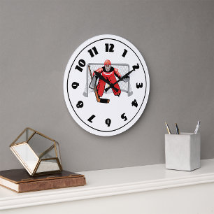 Ice Hockey Goalie Clock Grote Klok