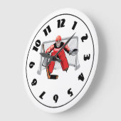 Ice Hockey Goalie Clock Grote Klok (Hoek)