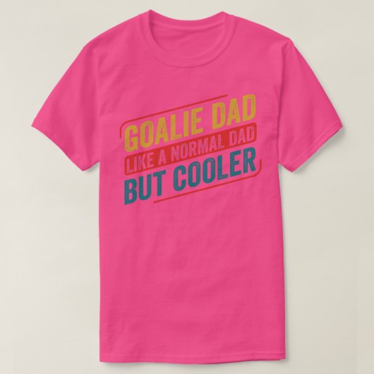 Ice Hockey Goalie Dad Goalkeeper Father T-shirt (Design voorkant)