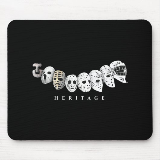 Ice Hockey Goalie Evolution  aan Modern Masker Muismat (Voorkant)