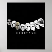 Ice Hockey Goalie Evolution  aan Modern Masker Poster (Voorkant)
