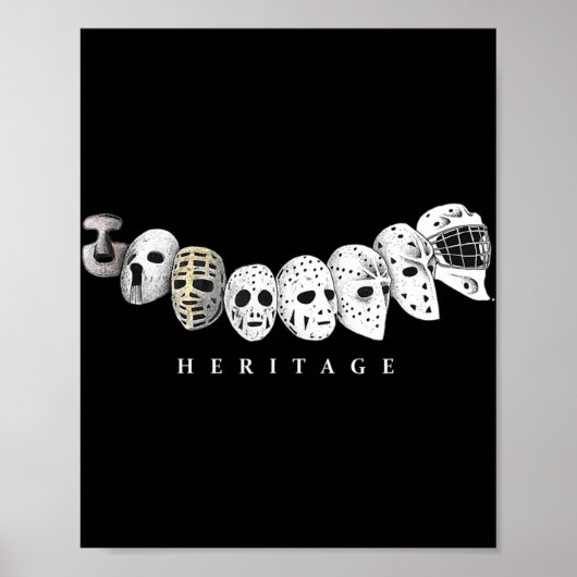 Ice Hockey Goalie Evolution  aan Modern Masker Poster (Voorkant)