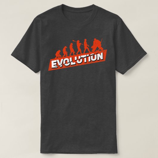 Ice Hockey Goalie Evolution Goaltender Gift T-shirt (Design voorkant)
