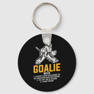 Ice Hockey Goalie Fun Definition voor alle spelers Sleutelhanger