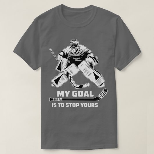 Ice Hockey Goalie Funny Keeper Player Team Jersey T-shirt (Design voorkant)