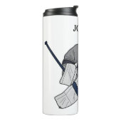 Ice Hockey Goalie Gepersonaliseerde thermische tro Thermosbeker (Gedraaid links)