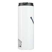 Ice Hockey Goalie Gepersonaliseerde thermische tro Thermosbeker (Achterkant)