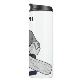 Ice Hockey Goalie Gepersonaliseerde thermische tro Thermosbeker (Geroteerd rechts)