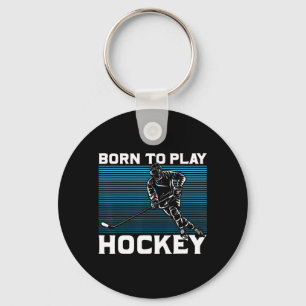 Ice Hockey Goalie Gift Idea geboren in Hockey Sleutelhanger