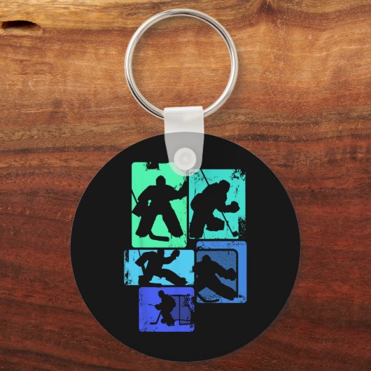 Ice Hockey Goalie Hockey Player Kids Boys Youth Me Sleutelhanger (Voorkant)