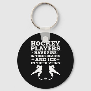 Ice Hockey Goalie Hockey spelers hebben daar vuur  Sleutelhanger
