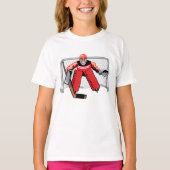 Ice Hockey Goalie Meisjes T-shirt (Voorkant)